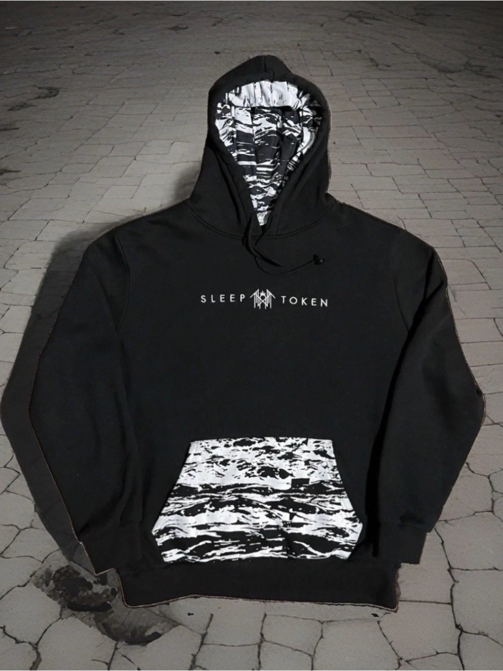 *RARE* Sleep Token Take Me Back To Eden TMBTE Moon Black Pullover Hoodie Sz XL